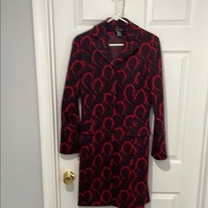 Bold Black and Red Coat